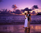 Dressed up Couple Embracing Wall Mural
