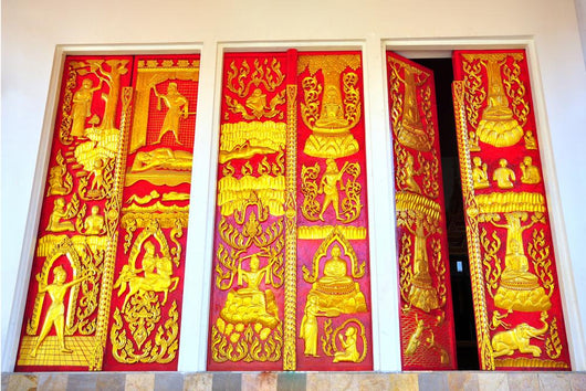 Beautiful Gate Thai Temple Wall Decal