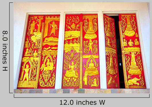 Beautiful Gate Thai Temple Wall Decal