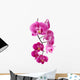 Orchid Flowers White Wall Decal