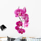 Orchid Flowers White Wall Decal
