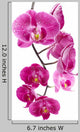 Orchid Flowers White Wall Decal