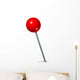 Red Pushpin Wall Decal