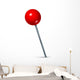 Red Pushpin Wall Decal