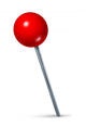 Red Pushpin Wall Decal