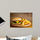 Hamburger and French Fries Wall Decal