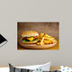 Hamburger and French Fries Wall Decal