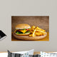 Hamburger and French Fries Wall Decal