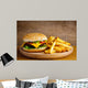 Hamburger and French Fries Wall Decal