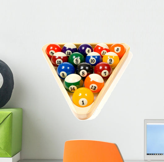 Pool Balls White Wall Decal