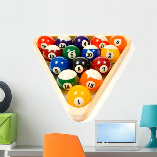 Pool Balls White Wall Decal