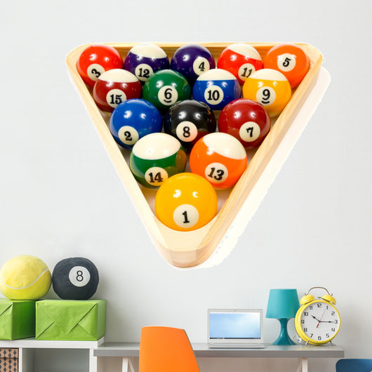 Pool Balls White Wall Decal