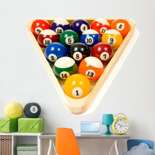Pool Balls White Wall Decal
