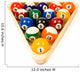 Pool Balls White Wall Decal