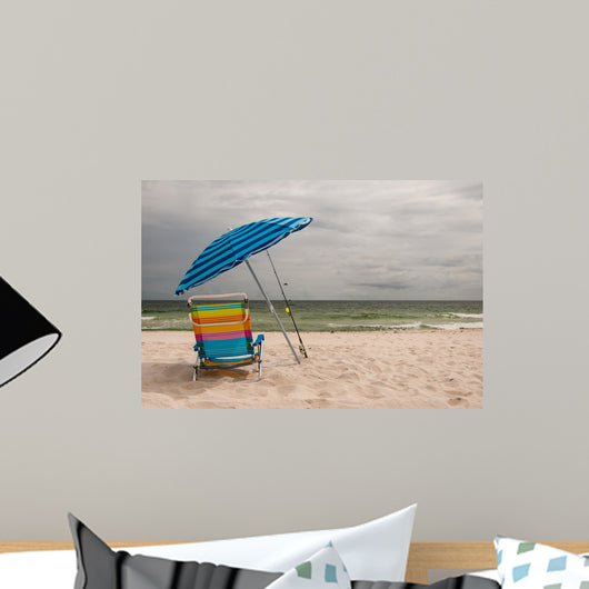 Beach Umbrella and Chair Wall Decal
