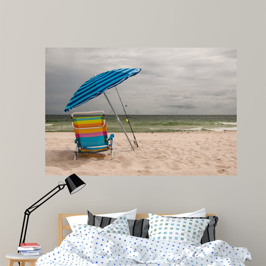 Beach Umbrella and Chair Wall Decal