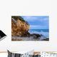 Ocean and Rocky Cliff Face Wall Decal