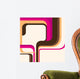 Colorful Layout with Abstract Wall Decal