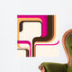 Colorful Layout with Abstract Wall Decal