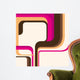 Colorful Layout with Abstract Wall Decal