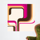 Colorful Layout with Abstract Wall Decal