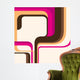 Colorful Layout with Abstract Wall Decal
