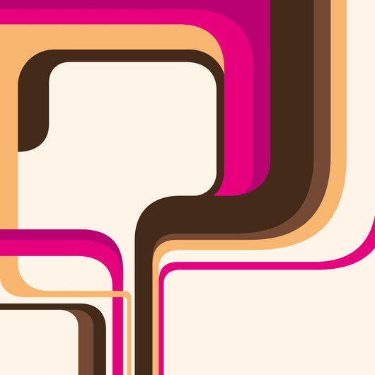 Colorful Layout with Abstract Wall Decal