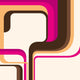 Colorful Layout with Abstract Wall Decal