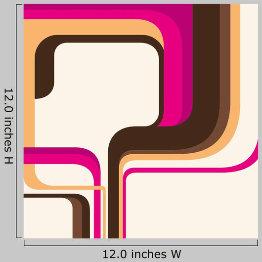 Colorful Layout with Abstract Wall Decal