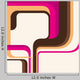 Colorful Layout with Abstract Wall Decal