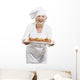 Senior Woman Cooks Muffins Wall Decal