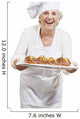 Senior Woman Cooks Muffins Wall Decal