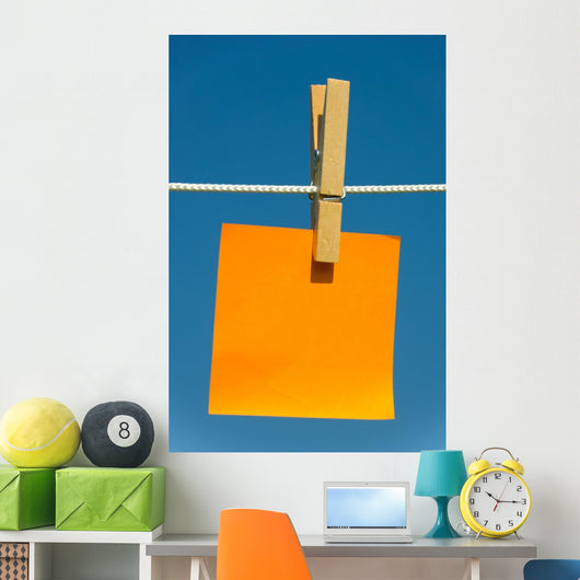 Note Clothesline Wall Decal