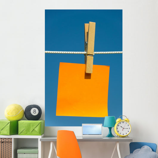 Note Clothesline Wall Decal
