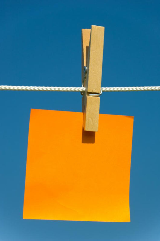 Note Clothesline Wall Decal