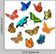 Flying Butterflies Wall Stickers Wall Decal
