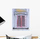 Old Window with Red Wall Decal