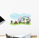 Camper Illustration Wall Decal