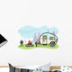 Camper Illustration Wall Decal