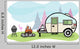 Camper Illustration Wall Decal