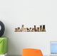 Group Dogs Sitting against Wall Decal