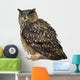 Eurasian Eagle-owl Eyes Closed Wall Decal