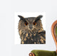 Eurasian Eagle-owl Face Close-up Wall Decal