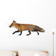 Red Fox Left Side Wall Decal