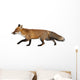 Red Fox Left Side Wall Decal