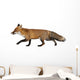 Red Fox Left Side Wall Decal