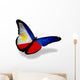 Philippines Flag Butterfly Wall Decal