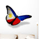 Philippines Flag Butterfly Wall Decal