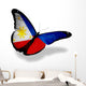 Philippines Flag Butterfly Wall Decal