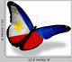 Philippines Flag Butterfly Wall Decal